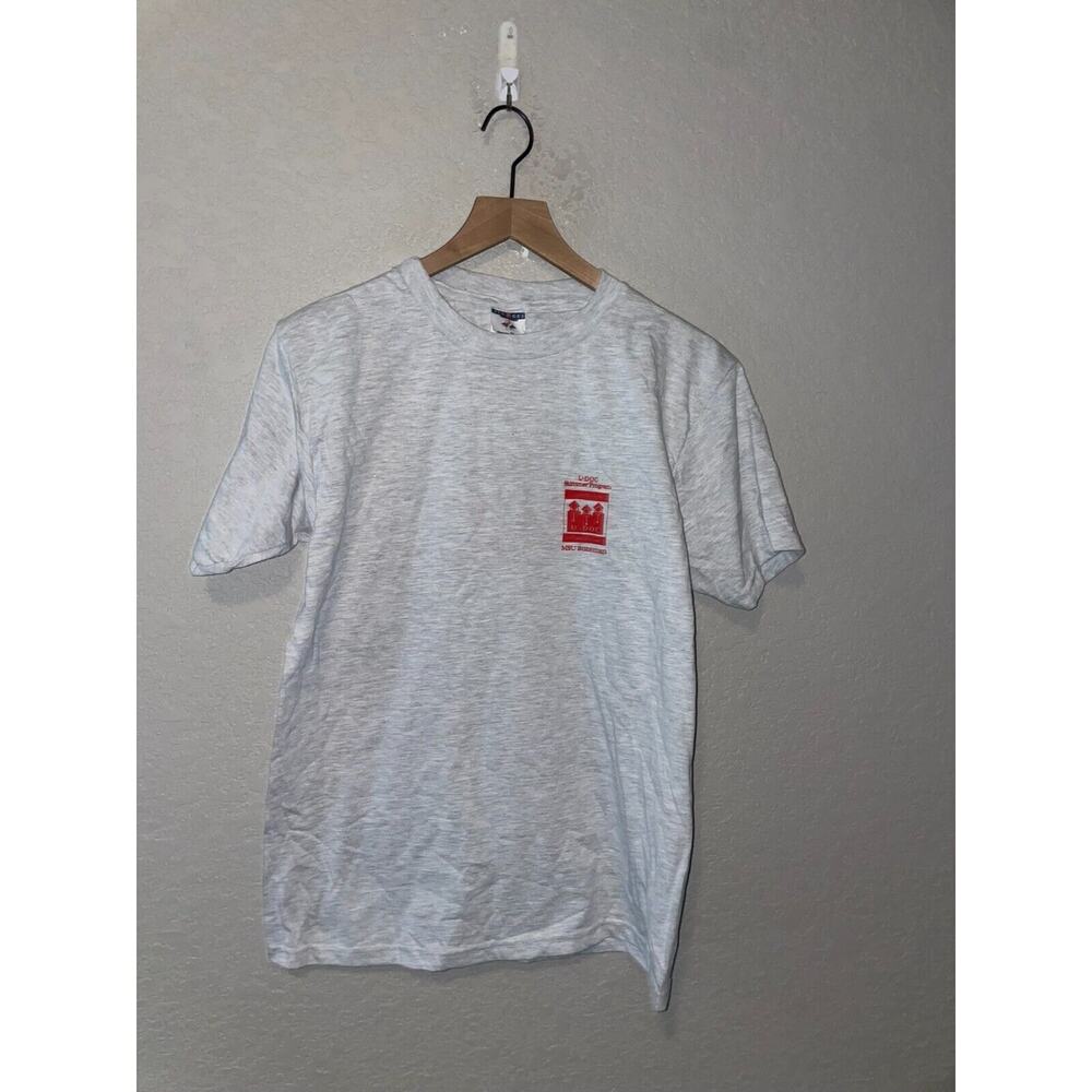 Vintage MSU Shirt U-Doc Summer Program Bozeman College Tee Gray VTG 90s Medium